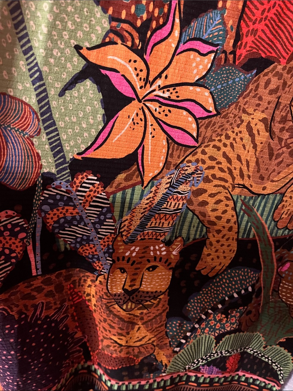 Farm Rio GG X-Large Colorful Tropical Print Maxi Dress - Picture 4 of 9